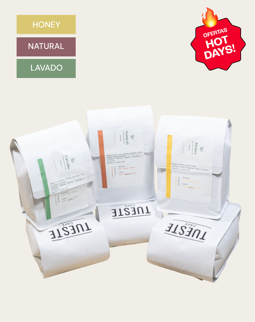 Kit Ritual Diario - Honey, Natural y Lavado (3 kg)