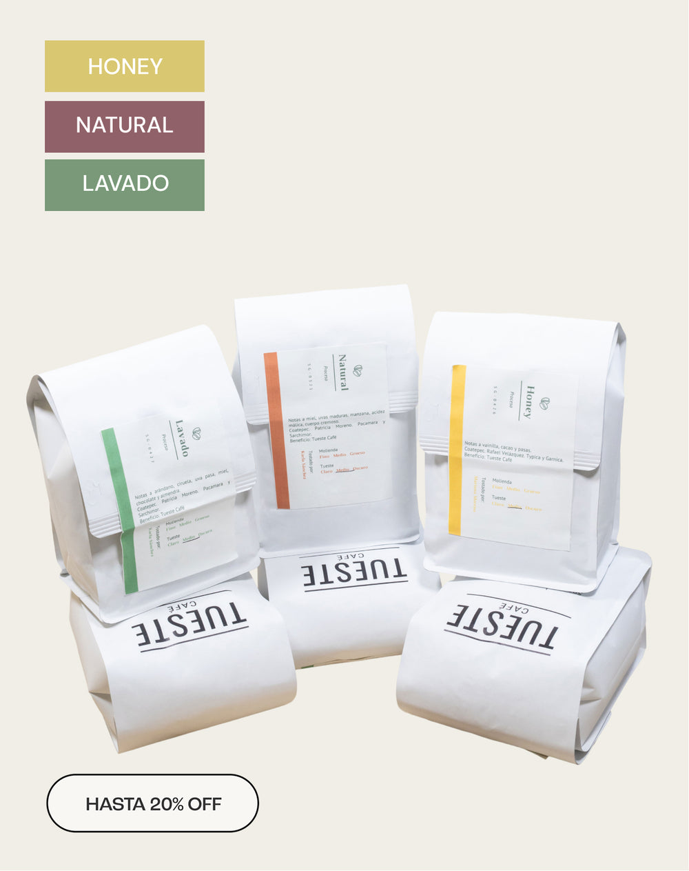 Kit Ritual Diario - Honey, Natural y Lavado (3 kg)